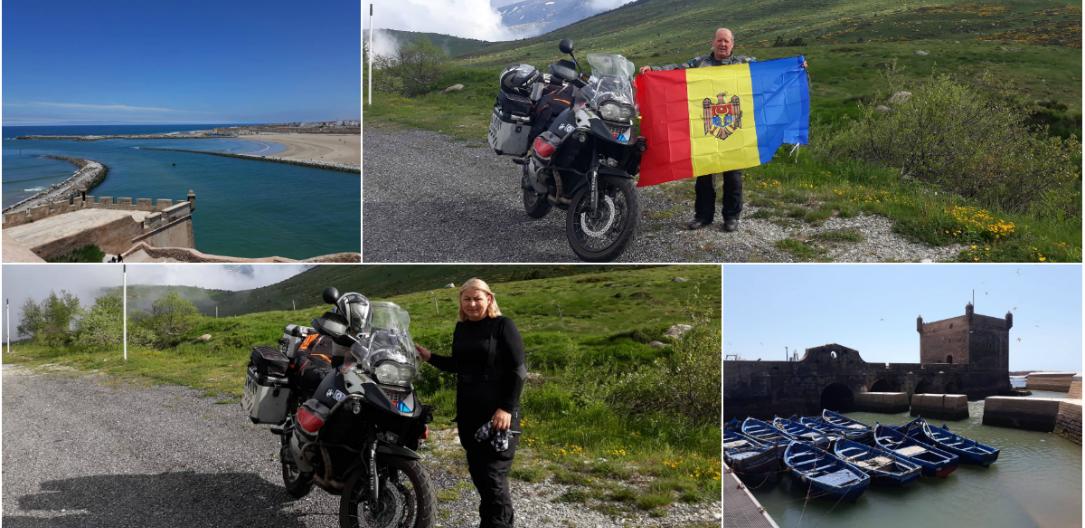 Photo of foto | Doi soți, pe două roți. O familie din Moldova a călătorit peste 13.000 de km cu motocicleta până în Africa