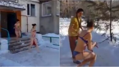 Photo of video | Să-i călească sau să-i îmbolnăvească? Mai multe mame din Rusia și-au scos nou-născuții dezbrăcați în toiul iernii