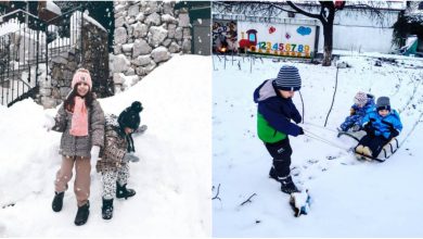 Photo of foto | Codul galben de ninsori nu i-a speriat pe moldoveni. Săniuțele și ceaiul fierbinte – armele din pozele internauților