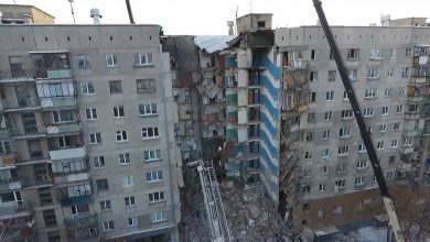 Photo of video | Un morman de dărâmături și durere. Apartamentele din Rusia, prăbușite după explozie, filmate cu drona