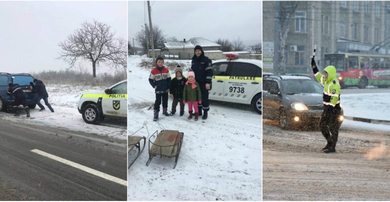 Photo of foto, video | Pe viscol, ger și orice stare a vremii, mereu la datorie. Poliția Republicii Moldova, gata să vă sară în ajutor