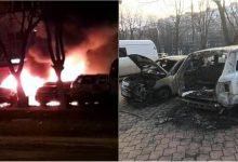 Photo of foto, video | Flăcări pe o stradă din sectorul Botanica. Două automobile au fost cuprinse de foc, una fiind distrusă