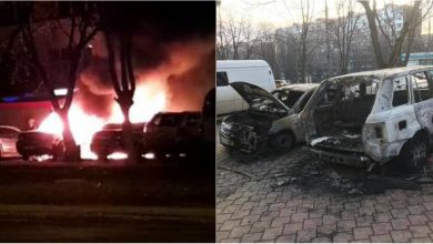 Photo of foto, video | Flăcări pe o stradă din sectorul Botanica. Două automobile au fost cuprinse de foc, una fiind distrusă