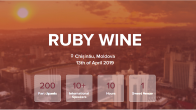 Photo of Participă la „Ruby Wine” – prima conferință din Moldova dedicată limbajului de programare Ruby. Detalii despre eveniment