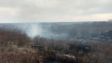 Photo of video | Incendiu de vegetație la Bubuieci. Câteva hectare de teren au fost cuprinse de flăcări