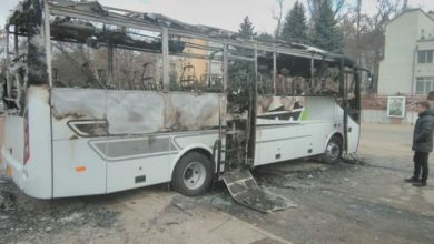 Photo of foto | Un autobuz de pe ruta Chișinău- Iași a ars în sectorul Rîșcani. Proprietarul susține că vehiculul ar fi fost incendiat