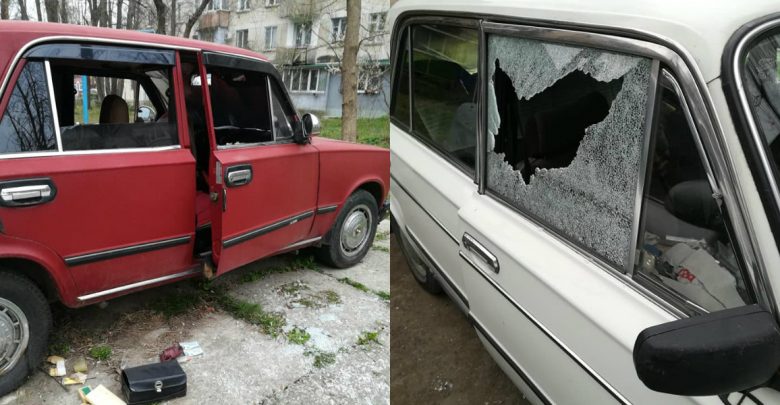 Photo of foto | Geamuri sparte și uși stricate. Mai mulți șoferi din sectorul Rîșcani s-au trezit cu mașinile vandalizate