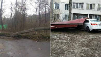 Photo of foto | Codul Galben se dezlănțuie. Rafalele de vânt doboară la pământ copacii și gardurile șantierelor