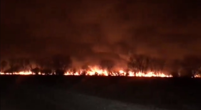 Photo of video 18+ | Flăcări fără frontiere: Un incendiu de vegetație a izbucnit în apropierea punctului vamal Palanca