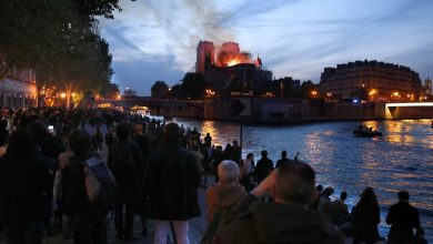 Photo of video, foto | Peste 800 de ani de istorie se fac scrum. Sute de francezi cânta îndurerați în timp ce catedrala Notre Dame arde