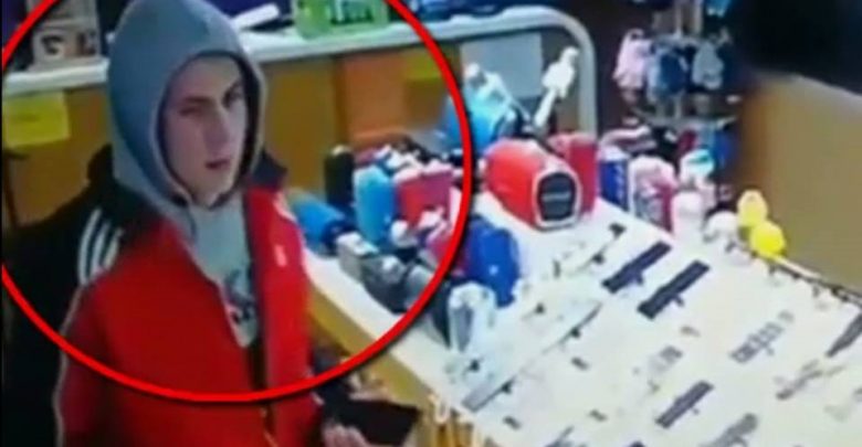 Photo of video | Dacă-l vedeți, anunțați poliția! Tânărul din imagini ar fi furat un telefon mobil dintr-un magazin din capitală