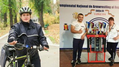 Photo of foto | Puternică, curajoasă și devotată serviciului. Șefa plutonului de polițiști pe bicilete, campioană națională la Armwrestling