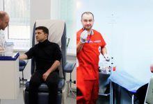 Photo of foto, video | Zelenskii și Poroșenco au dat analize de sânge înainte de dezbateri. Unul – într-un singur laborator, altul – în patru