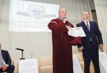 Photo of foto, video | Președinte de țară, membru PSRM, și nu numai: Dodon a primit titlul Doctor Honoris Causa al Universității de Stat din Bașkortostan