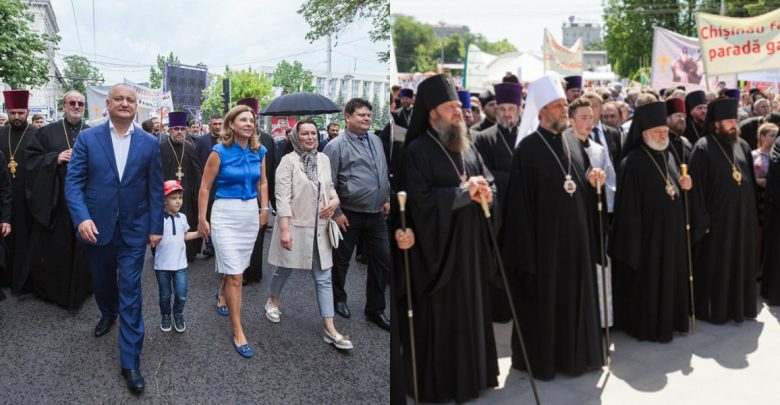 Photo of foto, video | Igor Dodon a participat la un marș al tăcerii în susținerea familiei tradiționale, desfășurat la Chișinău