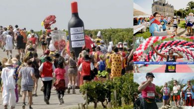 Photo of foto, video | Aleargă în costume amuzante și cu pahare de vin în mână. Cum decurge cel mai neobișnuit maraton din Franța?