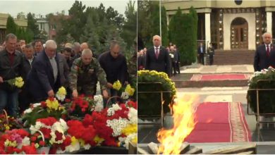 Photo of LIVE | Zeci de oameni, la Ceremonia de Ziua Victoriei: Igor Dodon și Pavel Filip au depus flori la Complexul Memorial „Eternitate”