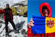 Photo of video | Un moldovean a urcat pe cel mai înalt punct de pe planetă. Ne-a arborat drapelul pe muntele Everest și a spus că-și iubește țara