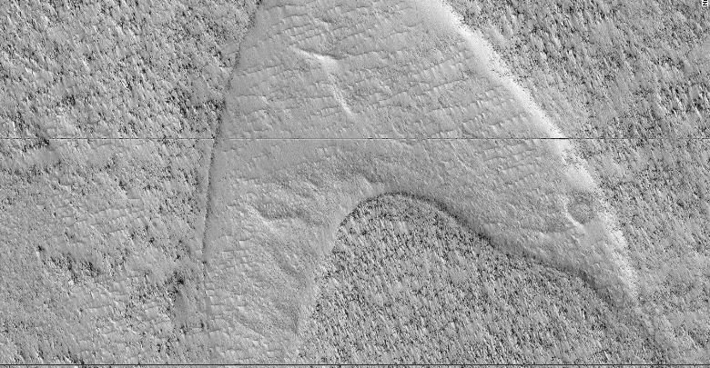 Photo of foto | NASA a descoperit pe Marte logoul Star Trek. Cum explică oamenii de știință formarea acestuia?