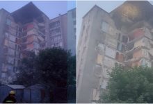 Photo of foto, video | UPDATE: O parte a unui bloc cu 9 etaje din Otaci s-a prăbușit. Pompierii au verificat dacă nu sunt oameni sub dărâmături