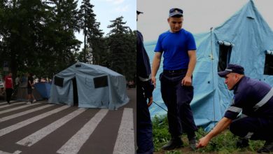 Photo of foto | Democrații neagă, inspectorii – confirmă. Unele corturi, în care se adăpostesc manifestanții aduși de PDM, ar aparține IGSU