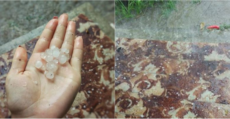 Photo of foto | În timp ce unii „se topesc” la +35 de grade, alții adună gheața cu pumnul. În unele localități din țară plouă cu grindină