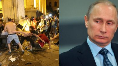 Photo of Putin interzice zborurile spre Georgia, după ce mii de persoane au ieșit în stradă pentru a protesta împotriva puterii considerate proruse