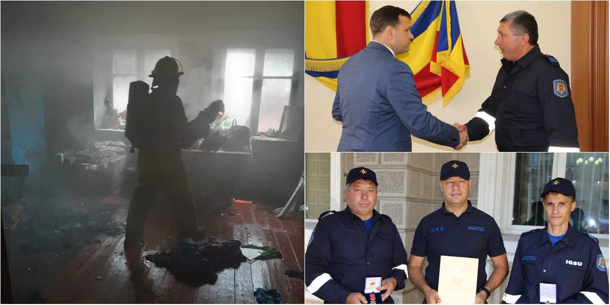 Photo of foto, video | Și-au riscat viața pentru a avea grijă de altele. Trei pompieri, decorați după ce au salvat 2 copii din flăcările unui incendiu