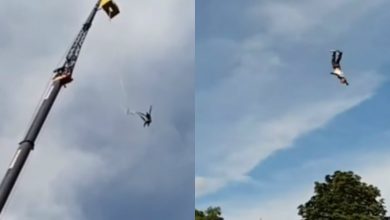 Photo of video | O experiență îngrozitoare bungee jumping. Un bărbat a căzut de la înălțime, după ce coarda care îl ținea s-a rupt