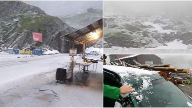 Photo of video | Unii se topesc la temperaturi extreme, iar alții fac omuleți de zăpadă. Munții Bucegi din România, acoperiți de un strat de omăt de 3 cm