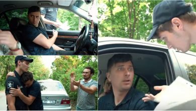 Photo of video | Băieții de la Banca de Bancuri te învață cum să (nu) fugi de poliție: Ce poate să-mi facă? Să-mi ia permisul și mașina?