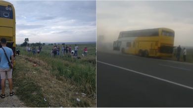 Photo of video | Un autocar cu 44 de moldoveni ar fi luat foc în timp ce mergea: „Când am deschis ochii, am văzut fum, lumea nu știa pe unde să iasă”