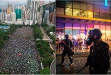 Photo of foto | Proteste în masă pe străzile din Hong Kong. Polițiștii folosesc tunurile cu apă și amenință manifestanții cu muniție de război