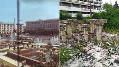 Photo of foto | Cândva – simbol al orașului, acum – un depozit improvizat pentru deșeuri. Un havuz din Chișinău, surprins plin cu gunoi