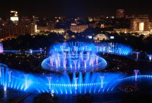 Photo of video | Havuzurile din București, desemnate de Academia Recordurilor Mondiale drept cel mai lung șir de Fântâni Coregrafice Sincronizate din lume