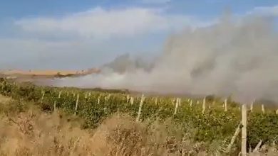 Photo of foto, video | Un fum negru și dens s-a ridicat asupra terenurilor agricole de la Grătiești: Gunoiștea de la marginea satului a luat foc