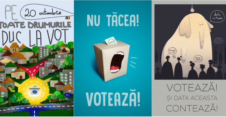 Photo of foto | Mai mulți tineri au creat postere care să-i motiveze pe cetățeni să iasă la vot. Dar tu ce faci pe 20 octombrie?
