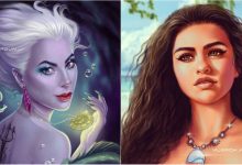 Photo of foto | Lady Gaga – Ursula, iar Selena Gomez – Moana. Cum ar arăta vedetele de la Hollywood dacă s-ar filma pentru Disney?