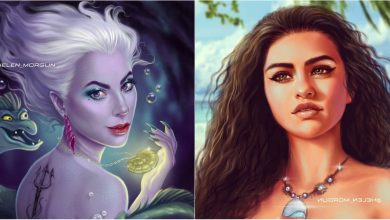 Photo of foto | Lady Gaga – Ursula, iar Selena Gomez – Moana. Cum ar arăta vedetele de la Hollywood dacă s-ar filma pentru Disney?