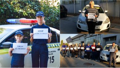 Photo of foto | Mesajul lui Lilu, transmis și de polițiști. INP provoacă șoferii responsabili să spună: „Stop alcoolului la volan”