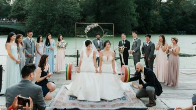 Photo of foto | O nuntă cu două mirese și o halteră mai grea de 200 de kg. Cum și-au jurat iubire veșnică două tinere obsedate de sport?