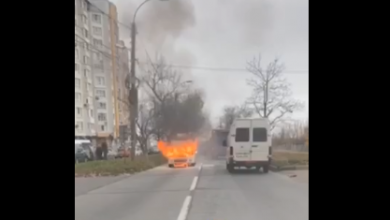 Photo of ultima oră, video | Incendiu în capitală: Un automobil a luat foc la Botanica