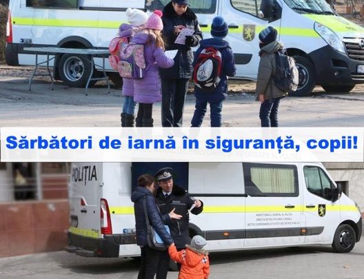 Photo of Nu lăsați copiii nesupravegheați și amintiți-le regulile de circulație. Recomandările polițiștilor pentru părinți la începutul vacanței de iarnă