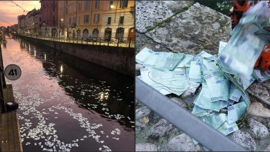 Photo of video | Mii de bancnote de 100 de euro au plutit pe un râu din Italia. Ce au pățit cei care au vrut să își însușească banii?