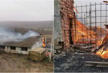 Photo of foto | La un pas de tragedie! Un depozit în care se păstra cărbune a fost cuprins de flăcări