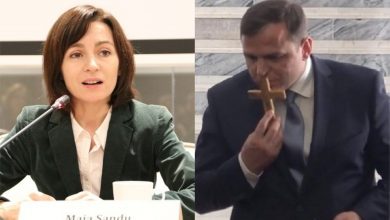 Photo of video | Maia Sandu ironizează: „Crucifixul instalat de Andrei Năstase la MAI nu a oprit corupția din instituție”