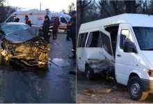 Photo of foto | Un microbuz de rută din capitală, implicat într-un accident. Șoferul și cei șapte pasageri, transportați la spital