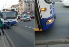 Photo of update | Reacția RTEC la cazul bărbatului care ar fi fost lovit de un troleibuz: Vehiculul nu a atins persoana