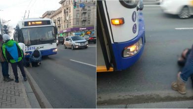 Photo of update | Reacția RTEC la cazul bărbatului care ar fi fost lovit de un troleibuz: Vehiculul nu a atins persoana