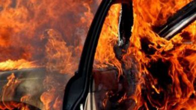 Photo of video | O mașină a fost cuprinsă de flăcări pe o stradă din sectorul Botanica al capitalei
